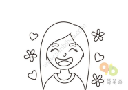 妇女节简笔画,传递爱与尊重的艺术表达